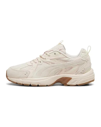 Pantofi sport cu detalii din piele intoarsa Milenio Tech, Roz pal