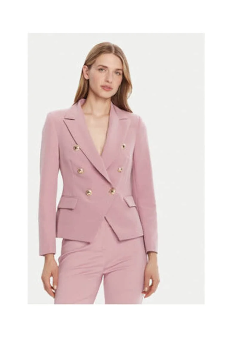 Sacou dama,  90% poliester, 10% elastan, Roz