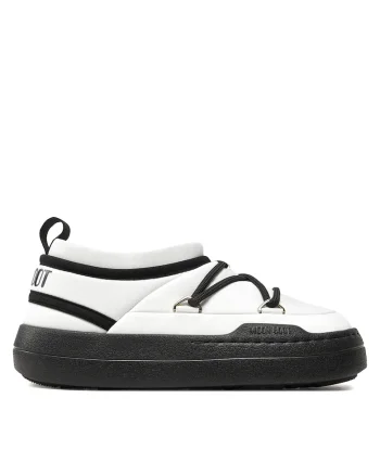 Ghete dama  Park Icon, piele ecologica, Alb/Negru