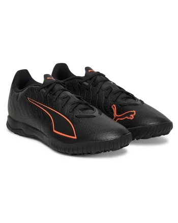 Pantofi fotbal barbati  piele ecologica, negru, material sintetic