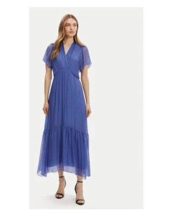 Rochie de vara  Albastru, 70% viscoza, 30% matase, Albastru