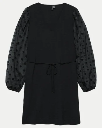 Rochie cocktail Dama,  100% poliester reciclat, Negru