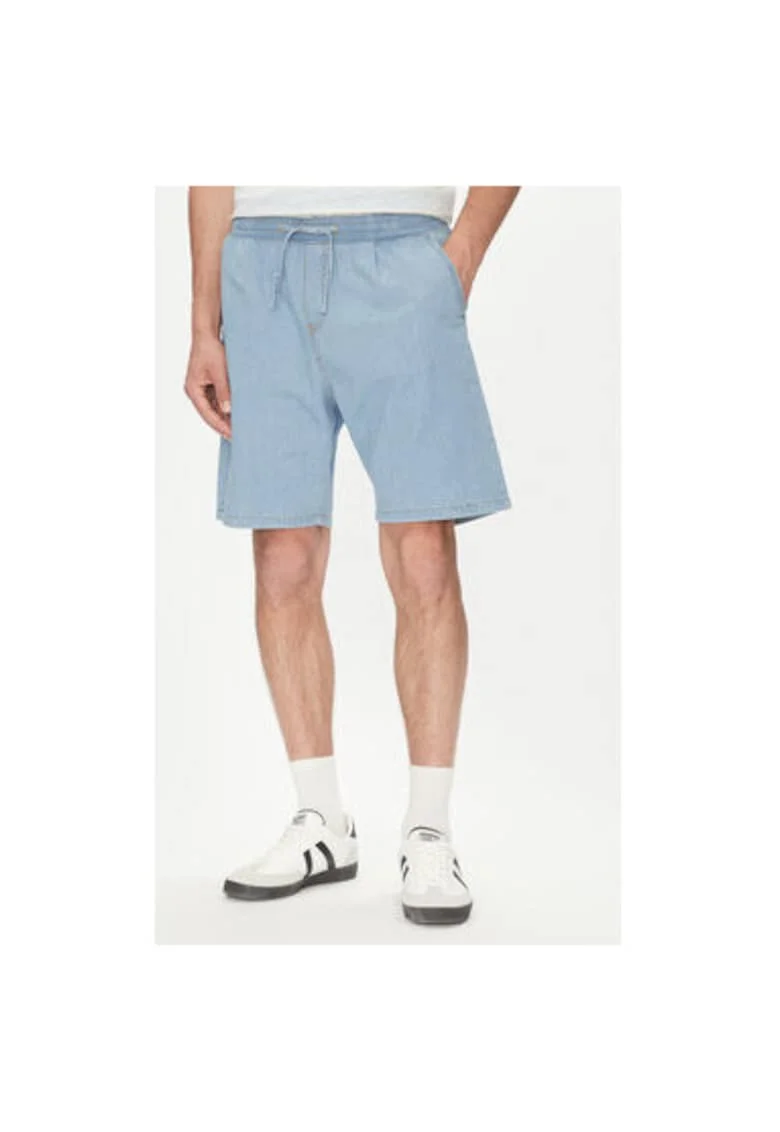 Pantaloni scurti din denim barbati Jack Jones, 12270251, Bumbac, Negru, Albastru