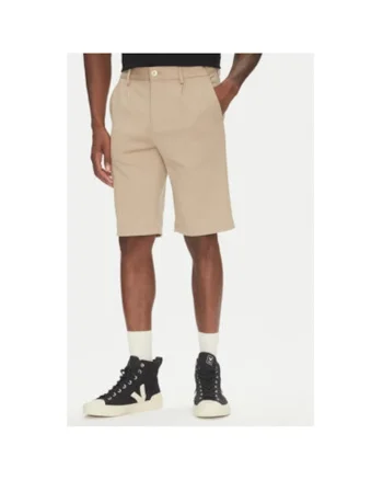 Pantaloni scurti barbati  30-506062, Poliester/Viscoza, Verde, Bej