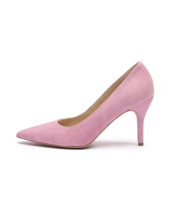 Pantofi stiletto din piele, Roz deschis