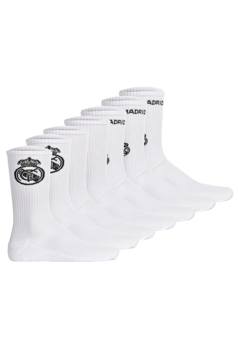 Set de sosete unisex pentru tenis - 7 perechi, Alb