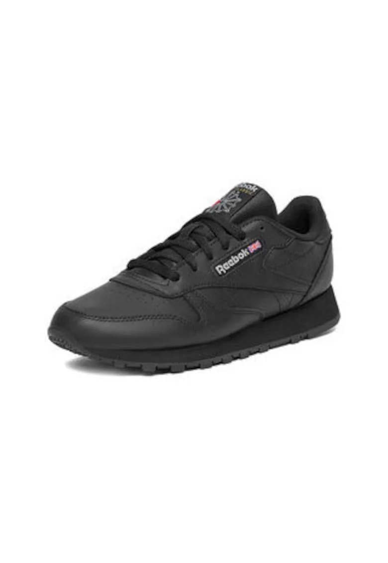 Tenisi dama,  EO-CLASSIC LEATHER, piele naturala, negru, Negru