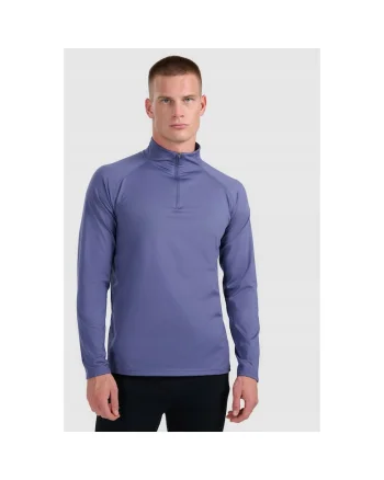 Bluza sport barbati  lenjerie termica, bleumarin, tehnologie 4FWarm, croiala regulara