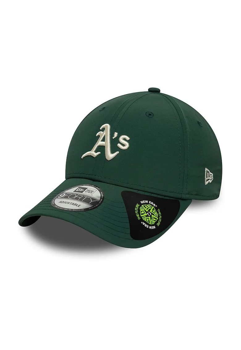 Sapca baseball 9Forty Athletics, Verde inchis/Alb murdar