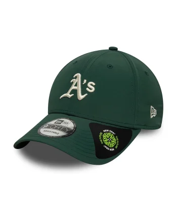 Sapca baseball 9Forty Athletics, Verde inchis/Alb murdar