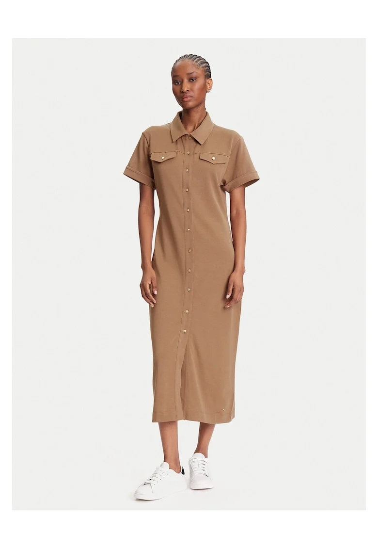 Rochie camasa de dama  maro,
