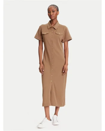 Rochie camasa de dama  maro,