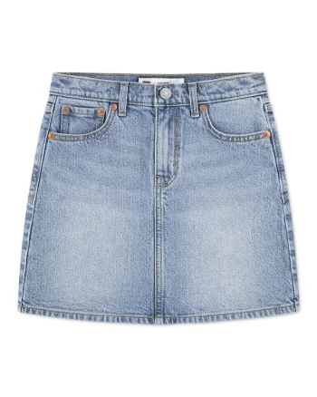 Fusta mini din denim Icon, Albastru deschis