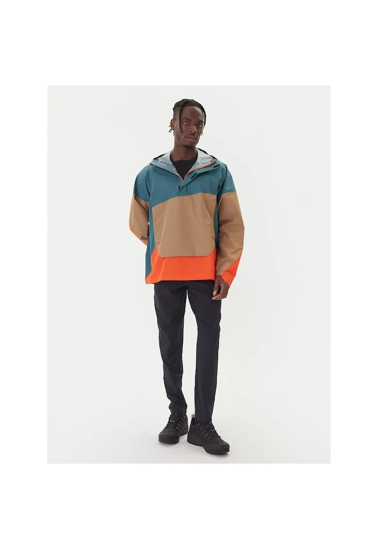 Geaca anorac barbati,  lejer, multicolor, poliester reciclat,