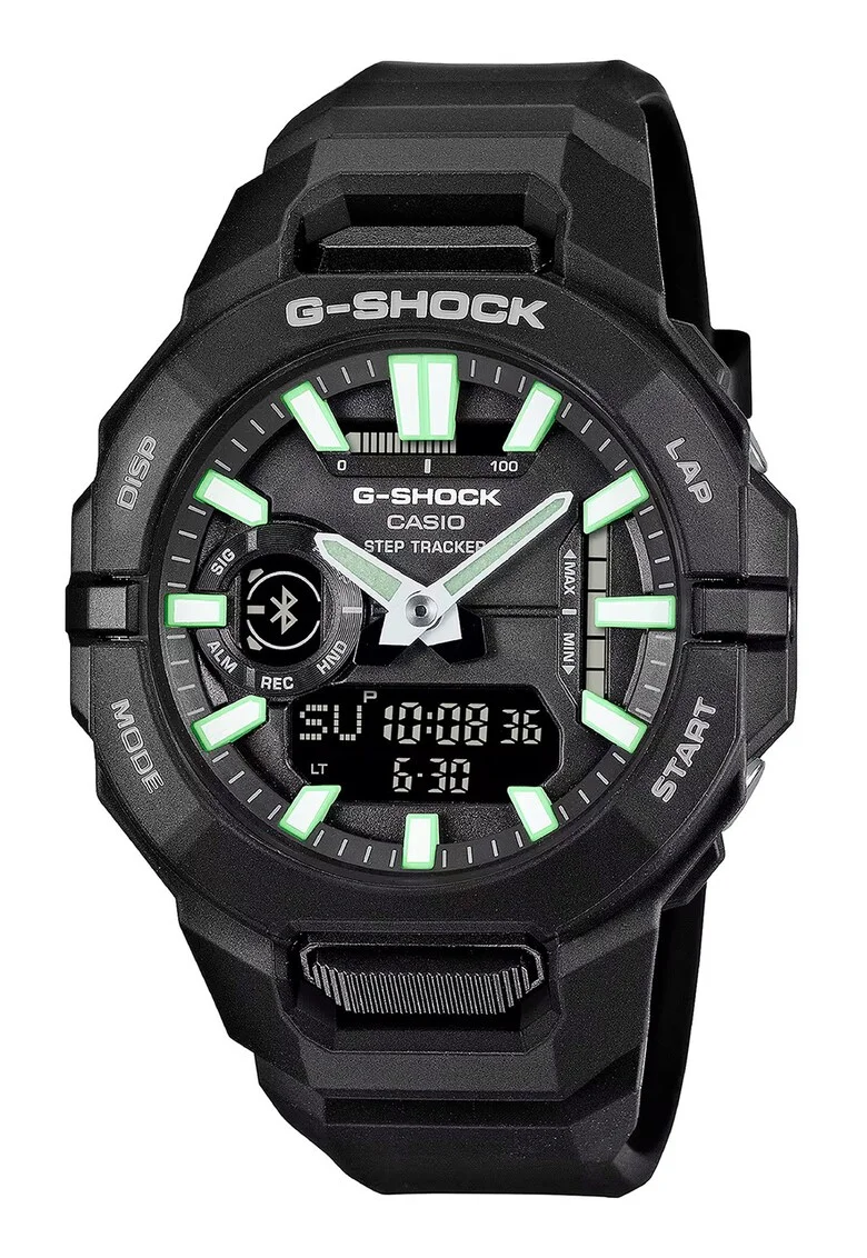 Ceas cu o curea din rasina G-Shock, Negru