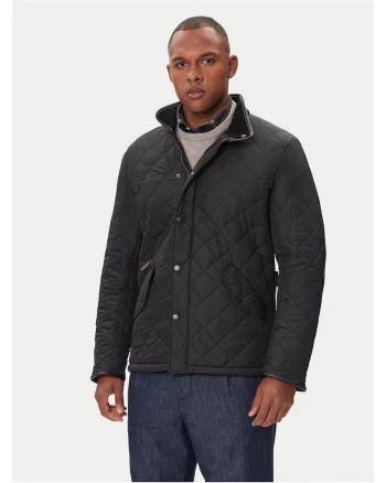 Geaca de tranzitie barbati,  slim fit, negru, poliester,