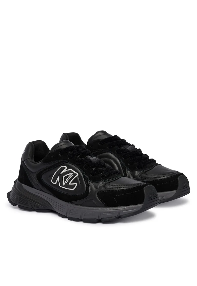 Tenisi barbati KL55523,  Negru, Piele naturala
