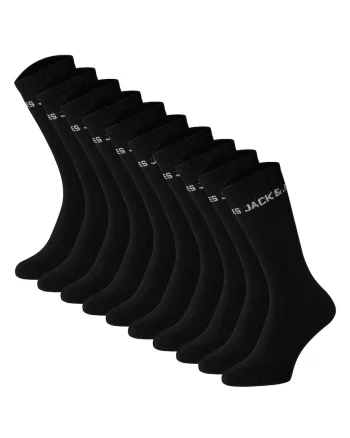 Set de sosete lungi pentru tenis - 5 perechi, Negru