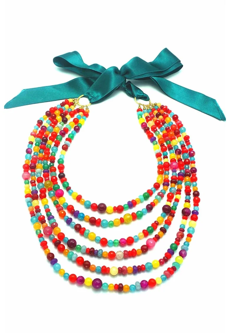 Colier Oahu Cu Siraguri Multicolore - One size