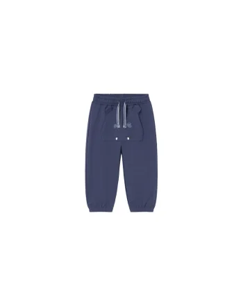 Pantaloni sport copii,  bleumarin, 60% bumbac, 40% poliester,