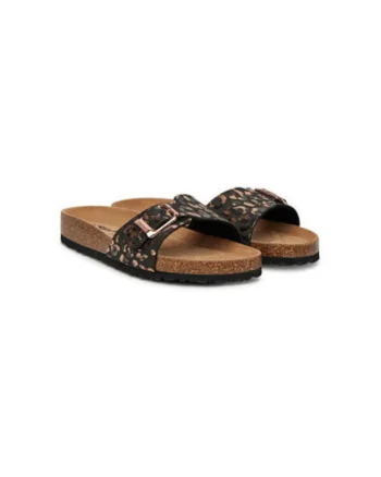 Slapi dama, 1-27520-42,  Piele ecologica, Negru, Negru