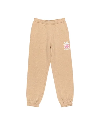 Pantaloni trening fete,  bej, bumbac/poliester