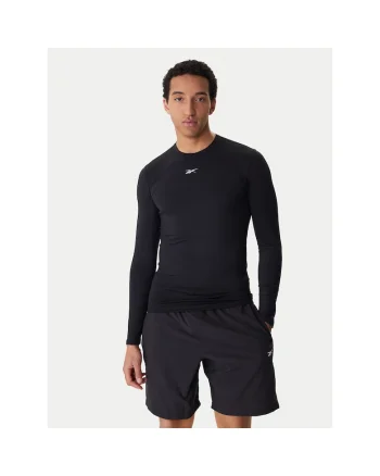Tricou sportiv Barbati,  slim fit, negru, poliester,