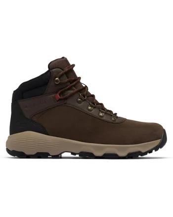 Bocanci sport barbati,  piele intoarsa, impermeabili, maro
