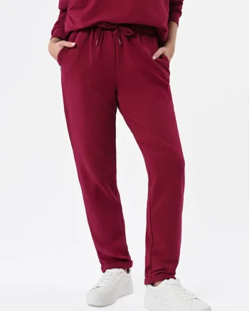 Pantaloni de trening din bumbac, dama,  N-Mery, roz, Roz