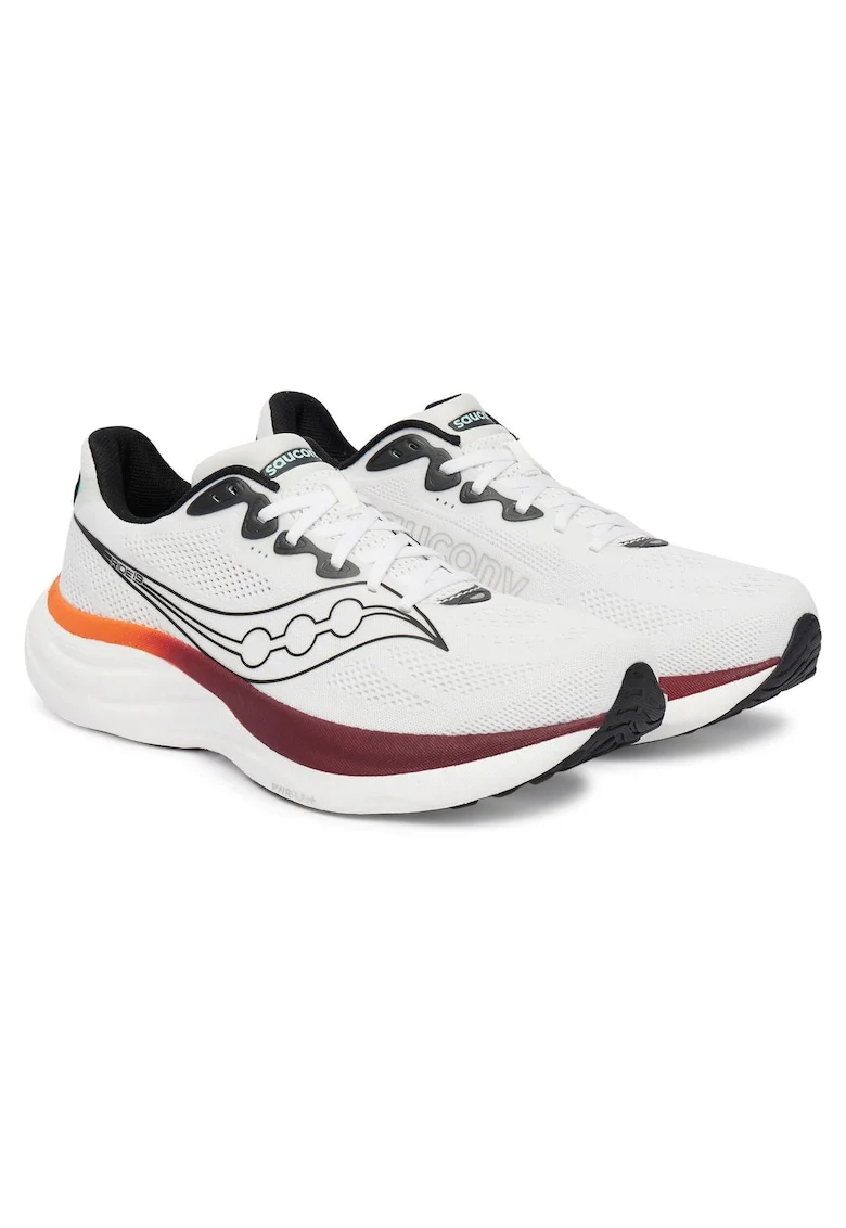 Pantofi sport barbati,  alergare, material textil, alb