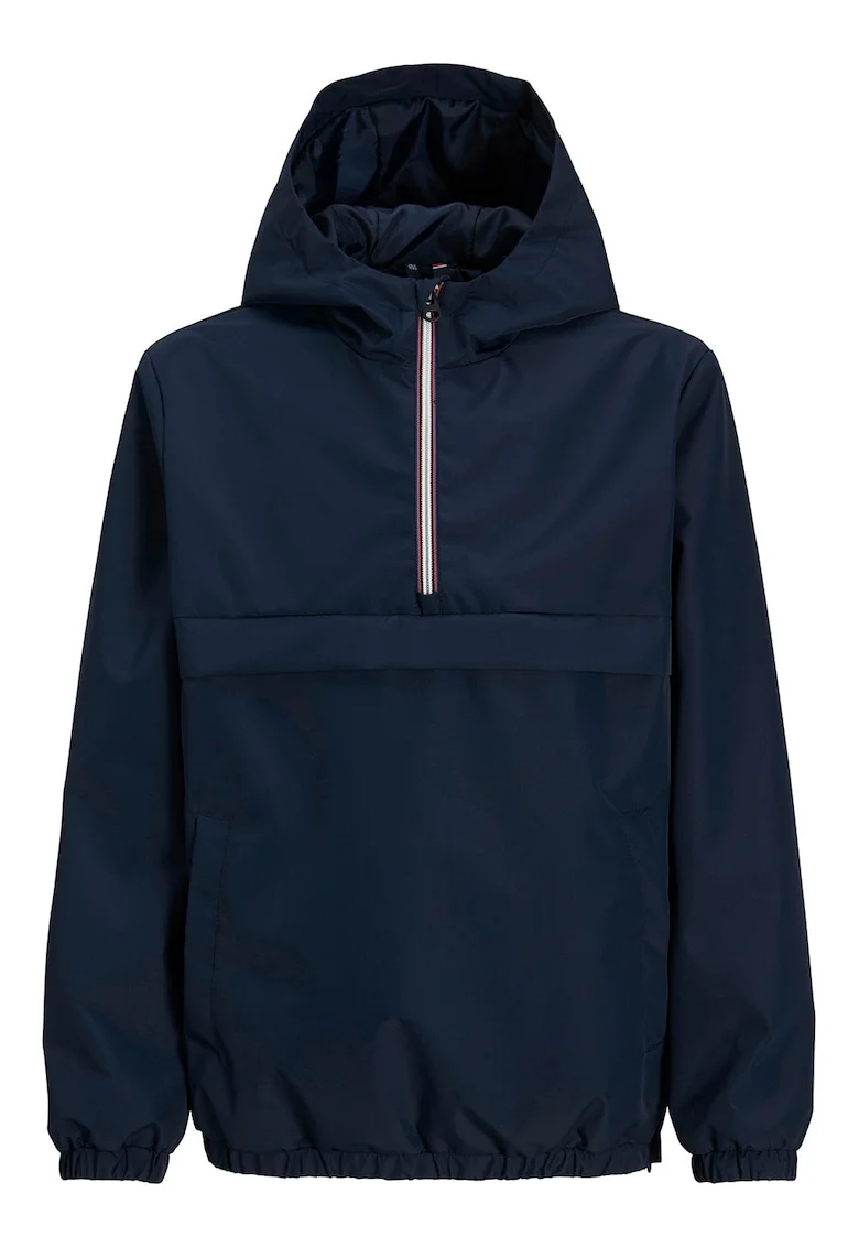 Geaca regular-fit cu model uni, Alb/Coral/Bleumarin