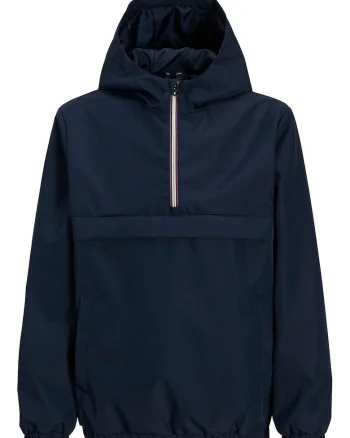 Geaca regular-fit cu model uni, Alb/Coral/Bleumarin
