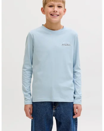 Bluza de trening dn bumbac cu model uni, Albastru pastel/Negru