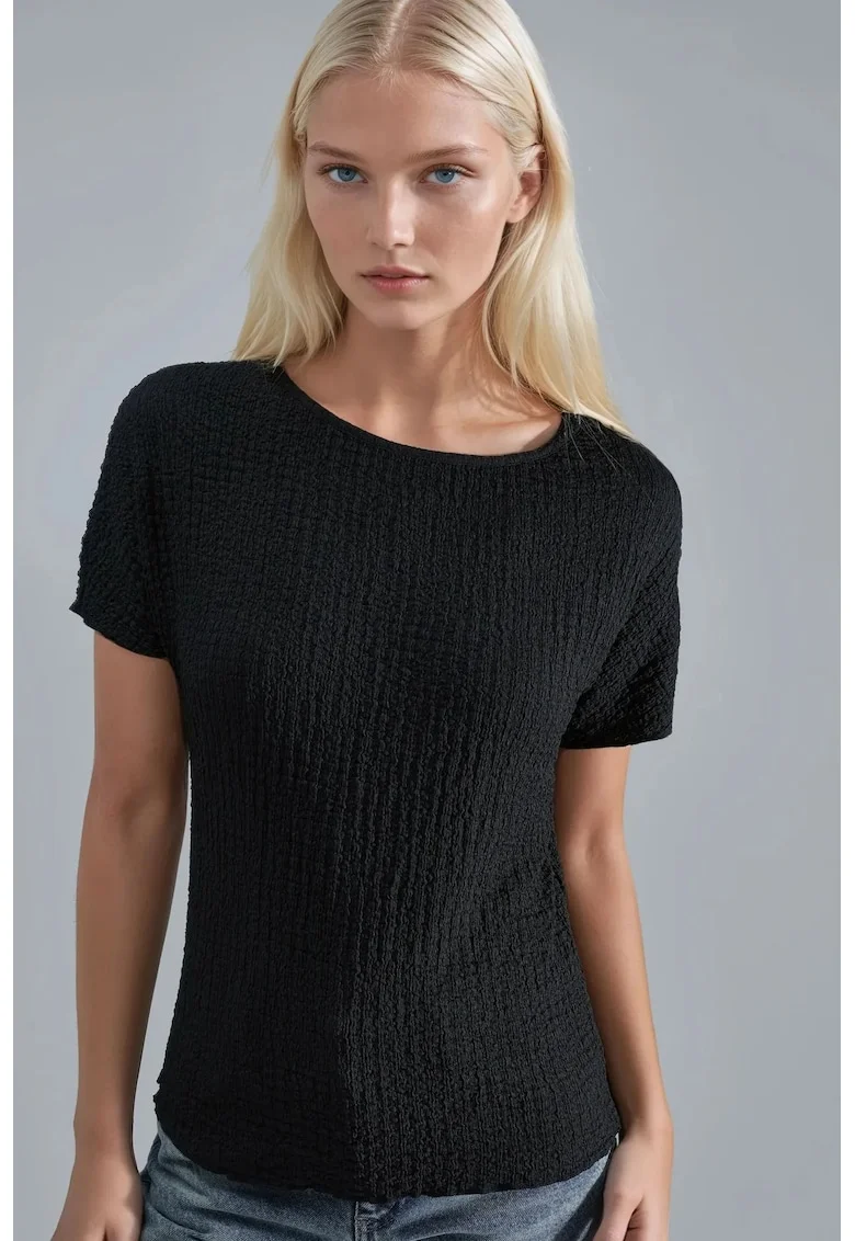 Tricou,  Jerseu, Negru, Pentru dama