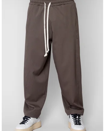 Pantaloni lungi drepti Oversized din 100% Bumbac - 400gr/mp Premium Edition Kaki 20246, Kaki