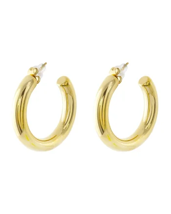 Cercei placati cu aur de 18K, Auriu