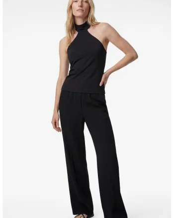 Pantaloni cu talie elastica, Negru