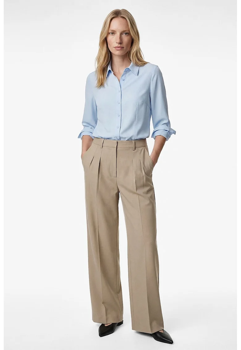 Camasa regular-fit cu guler clasic, Albastru deschis