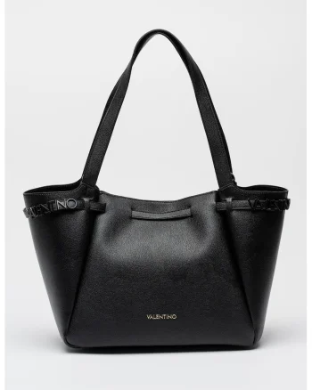 Geanta shopper din piele ecologica cu etui interior, Negru
