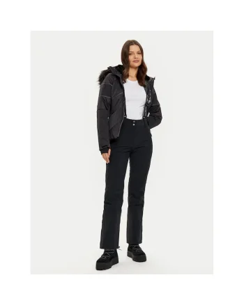 Pantaloni sport dama,  negru, poliester,