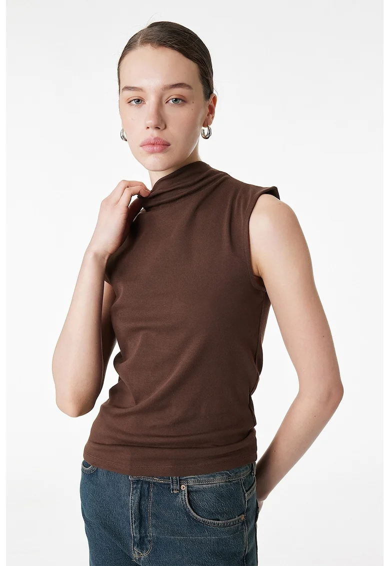 Bluza uni slim fit, Maro