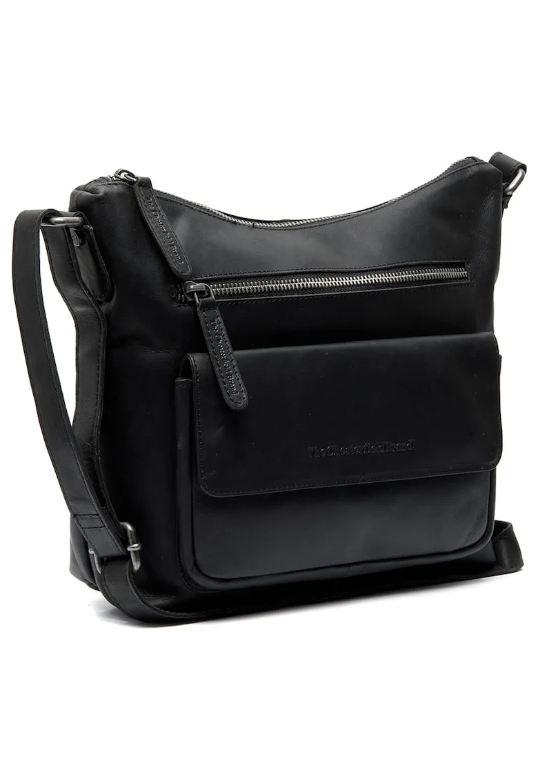 Geanta umar dama piele naturala, 4.8 litri, Hailey,, Negru