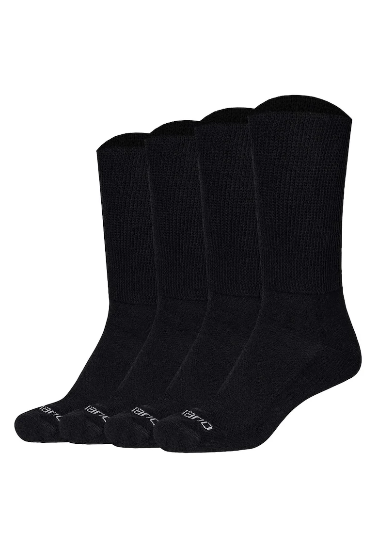 Set de sosete lungi unisex pentru diabetici - 4 perechi, Negru