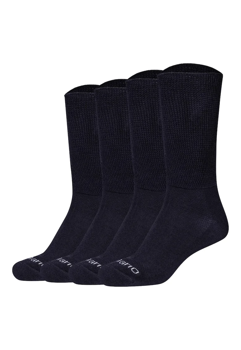 Set de sosete lungi unisex pentru diabetici - 4 perechi, Albastru inchis
