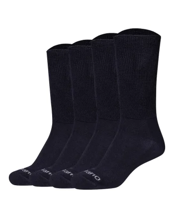 Set de sosete lungi unisex pentru diabetici - 4 perechi, Albastru inchis