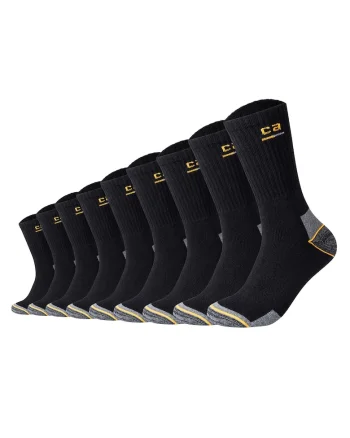 Set de sosete lungi cu model unisex - 9 perechi, Negru