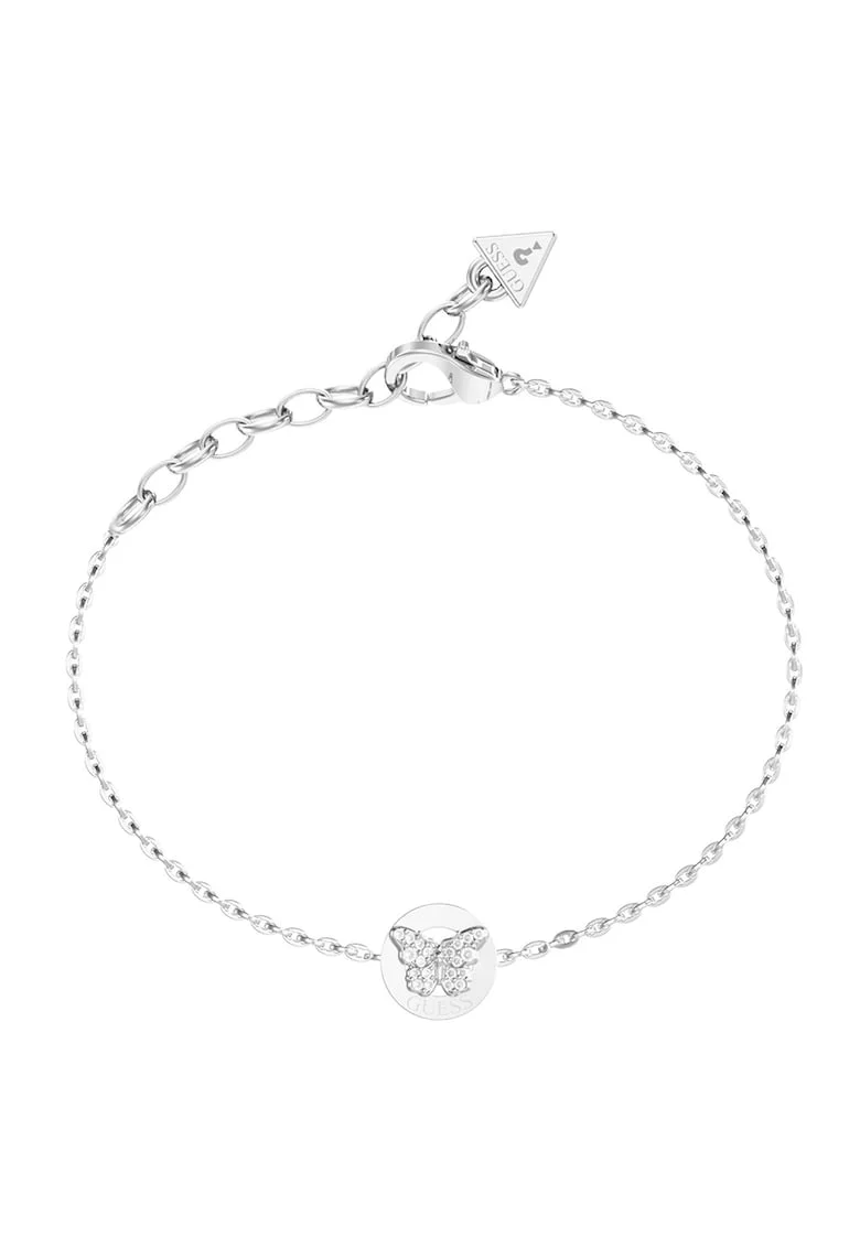 Bratara de lant cu talisman fluture, Argintiu