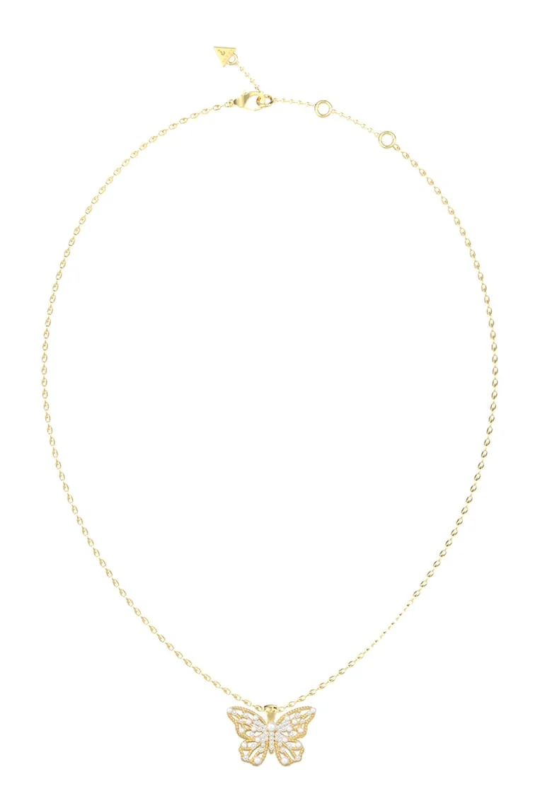 Colier cu talisman fluture Barboleta, Auriu