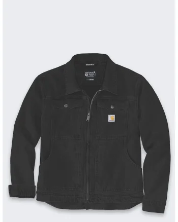 Jacheta barbati  Rugged Flex Duck Berwick, neagra, material elastic, rezistent la abraziune