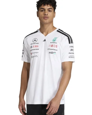 Tricou Mercedes AMG Petronas Motorsport, Alb/Negru